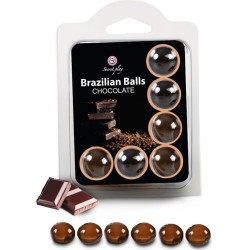 Secret Play Brazilian Balls  Set 6  Chocolate