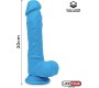 Liketrue Realistic Dildo Liquid Silicone Dual Layer 8 Blue