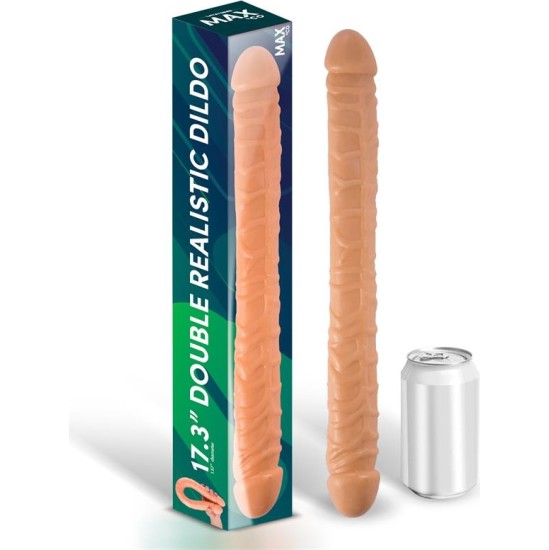 Max & Co Trent Double Realistic Dildo Flesh 17,3 - 44 cm
