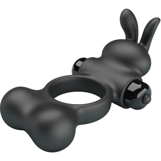 Prettylove Yusuf Vibrating Penis Ring with Steel Beads 2x33gr