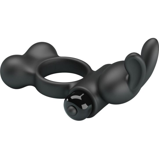 Prettylove Yusuf Vibrating Penis Ring with Steel Beads 2x33gr