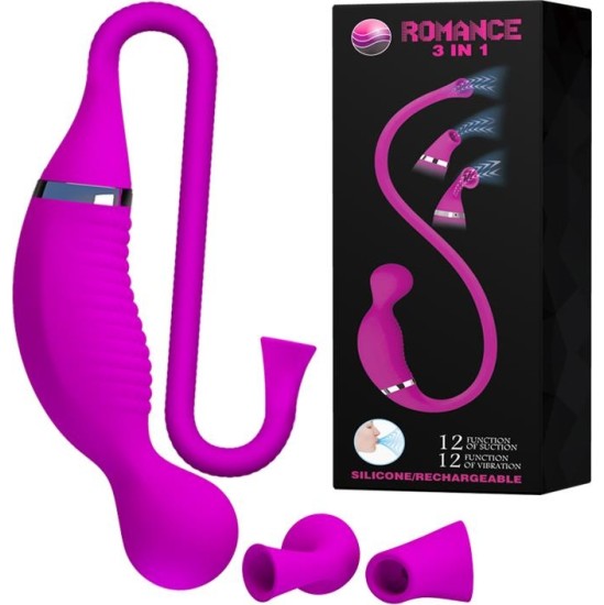 Romance Stimulator with Suction 3 in 1