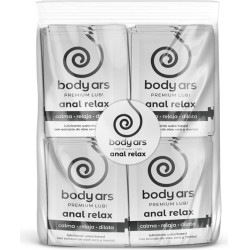 Body Ars Bag Single Dose Anal Relaxing Water Based Lubricant Gel 100 x 4 ml