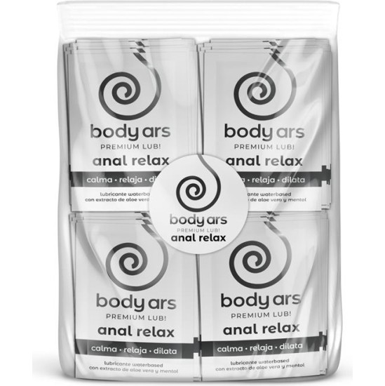 Body Ars Bag Single Dose Anal Relaxing Water Based Lubricant Gel 100 x 4 ml
