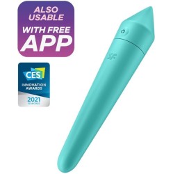 Satisfyer Ultra Power Bullet 8 Vibrating Bullet with APP Turquoise