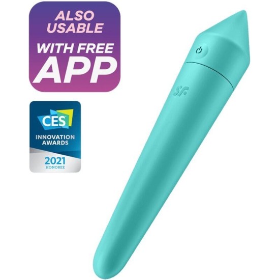 Satisfyer Ultra Power Bullet 8 Vibrating Bullet with APP Turquoise