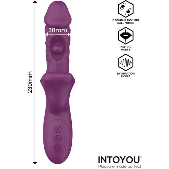 Intoyou Bella Vibe with Double Tickling Ball and Biting 3 Motors