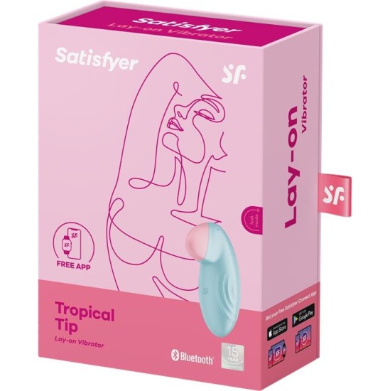 Satisfyer Tropical Tip with APP Satisfyer Connect Light Blue