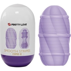 Prettylove Smooth Stripes Cupid-X Masturbator Egg