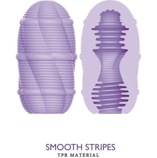 Prettylove Smooth Stripes Cupid-X Masturbator Egg