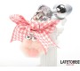 Latetobed Bdsm Line Anal Plug with Jewel and Pompon