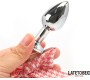 Latetobed Bdsm Line Anal Plug with Jewel and Pompon