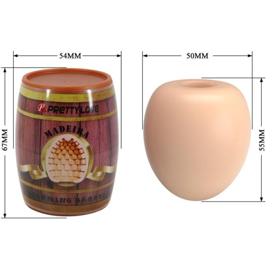 Prettylove Madeira Barrel Shaped Male Masturbator