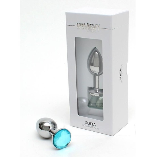Rimba Toys Metal Butt Plug Sofia Blue Jewel