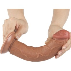 Lovetoy Dildo Sliding Skin 8 Brown