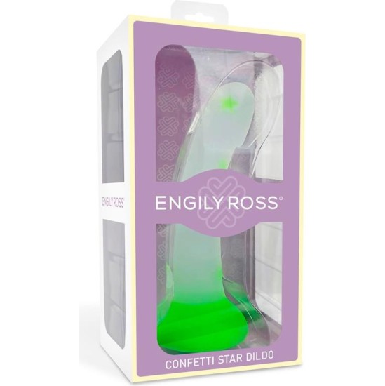 Dildox By Engily Ross Glow-in-the-Dark Dildo Confetti Star 17 cm