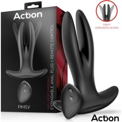 Action Pinsy Expandable Butt Plug with Remote Control