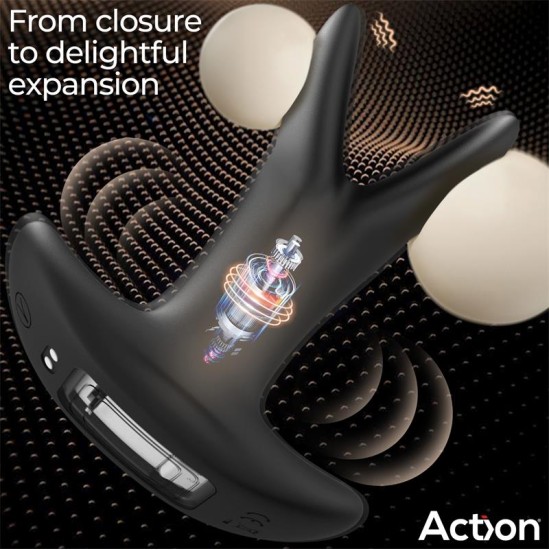 Action Pinsy Expandable Butt Plug with Remote Control