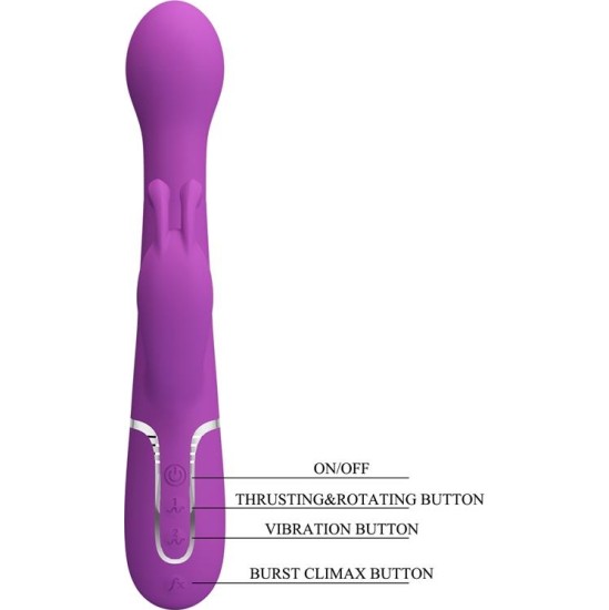 Prettylove Dejon Vibrator Thrusting and Rotation Twinkled
