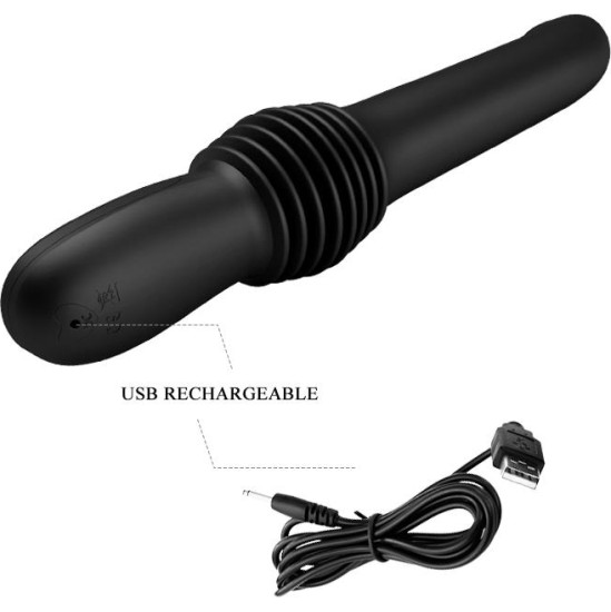 Prettylove Pazuzu Thrusting Vibe USB Silicone