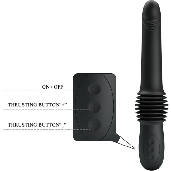 Prettylove Pazuzu Thrusting Vibe USB Silicone