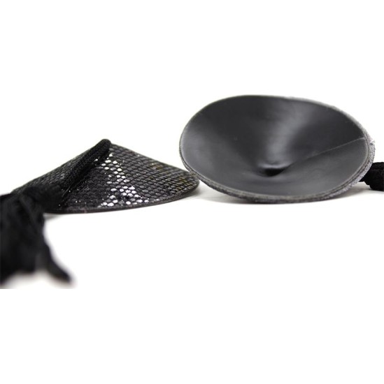 Latetobed Bdsm Line Nipple Covers Self-adhesive Black