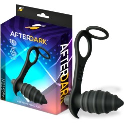 Afterdark Aksten Vibrating Anal Plug with Penis Ring