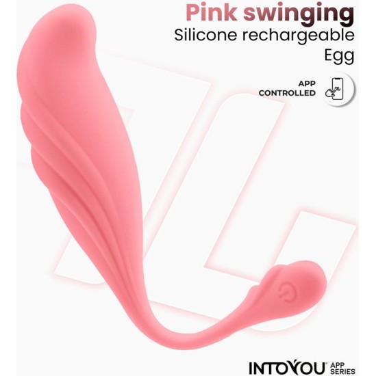 Intoyou App Series Vibrating Egg with Waving and APP USB