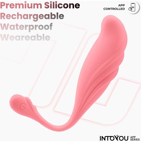 Intoyou App Series Vibrating Egg with Waving and APP USB