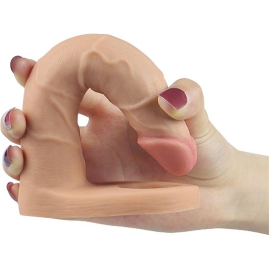 Lovetoy Dildo The Ultra Soft Double 7 Flesh