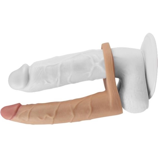 Lovetoy Dildo The Ultra Soft Double 7 Flesh