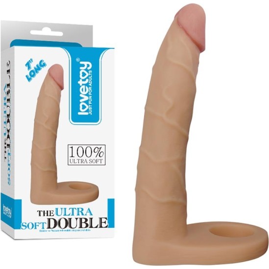 Lovetoy Dildo The Ultra Soft Double 7 Flesh