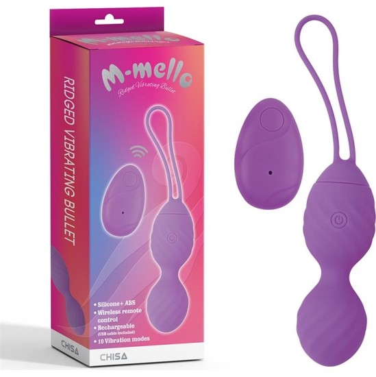 Chisa Vibrating Egg Remote Control Ridged USB Silicone 7.4