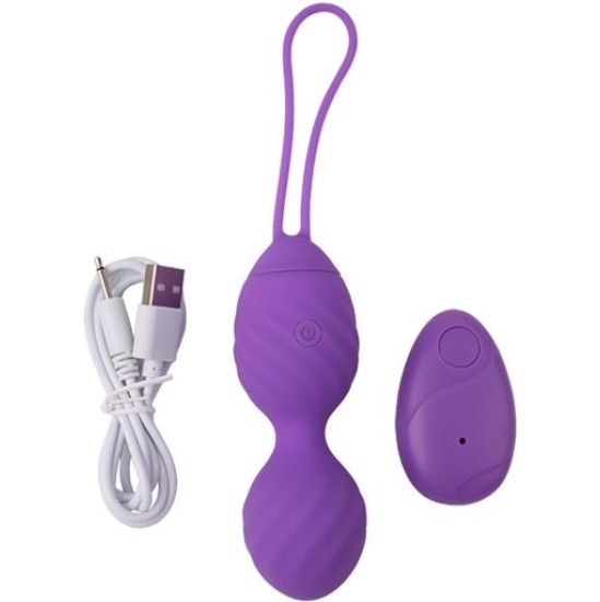 Chisa Vibrating Egg Remote Control Ridged USB Silicone 7.4