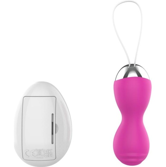 A-Gusto Vibrating Egg with Remote Control USB Pink