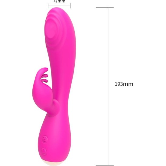 Nalone Magic Stick Rabbit Vibe with Pulsation Fuchsia
