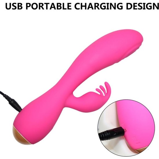 Nalone Magic Stick Rabbit Vibe with Pulsation Fuchsia