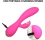 Nalone Magic Stick Rabbit Vibe with Pulsation Fuchsia