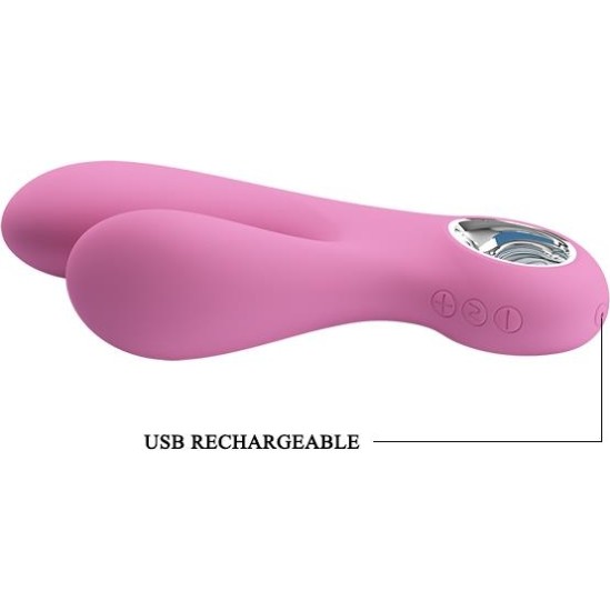 Prettylove Vibe Canrol USB Silicone Soft Pink