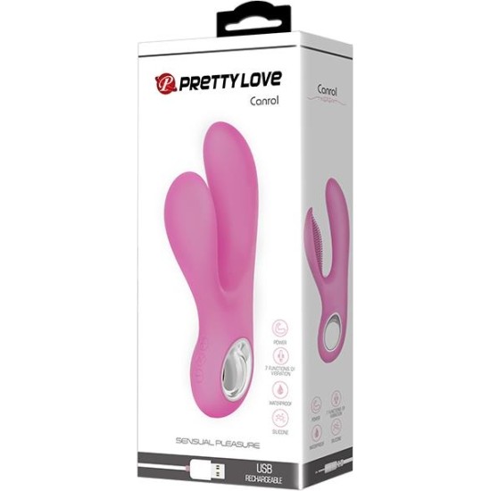 Prettylove Vibe Canrol USB Silicone Soft Pink