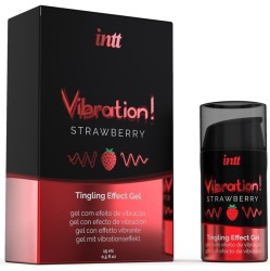 Intt Liquid Vibrator Warm Effect Aroma Strawberry 15 ml