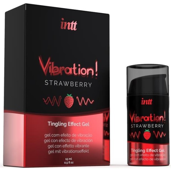 Intt Liquid Vibrator Warm Effect Aroma Strawberry 15 ml