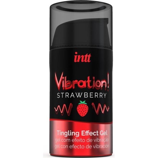 Intt Liquid Vibrator Warm Effect Aroma Strawberry 15 ml