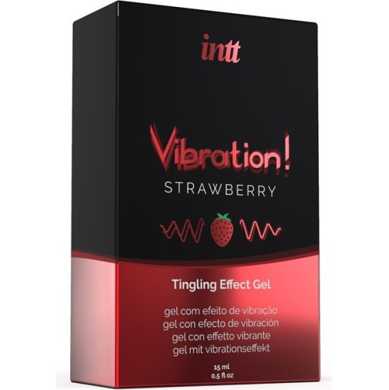 Intt Liquid Vibrator Warm Effect Aroma Strawberry 15 ml