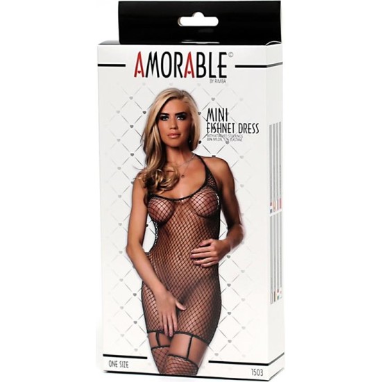Amorable Fishnet Dress One Size