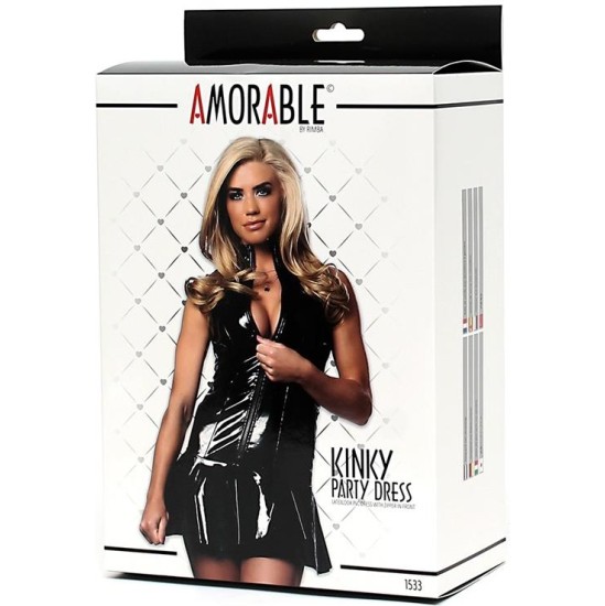 Amorable Latex Dress ith Zipper