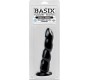Basix Rubber Works Dildo Twist N Shout with Suction Cup 18.4 cm Black