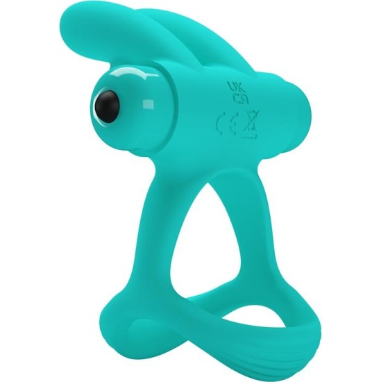 Prettylove Vibrating Penis Ring Passionate Dante Green