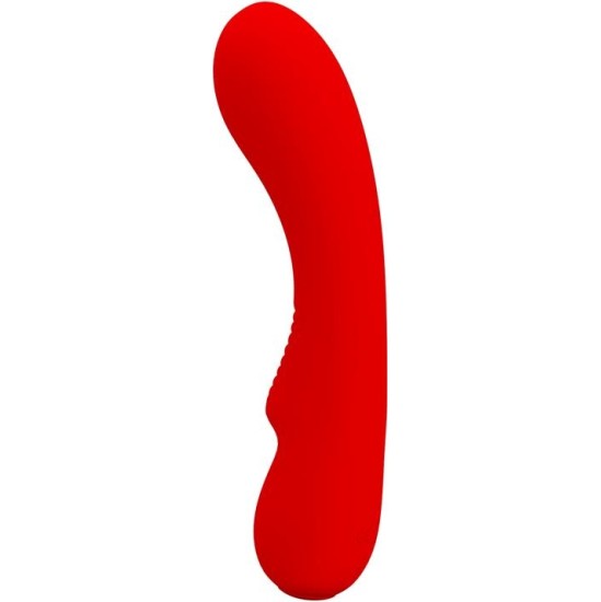 Prettylove Prescott Vibrator USB Silicone Red