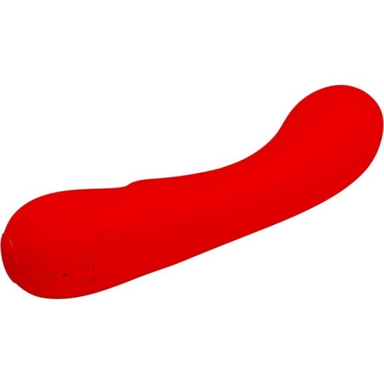 Prettylove Prescott Vibrator USB Silicone Red
